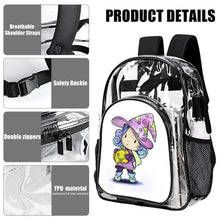 Charger l'image dans la galerie, Sac à Dos Transparent Personnalisé | Style Tendance &amp; PVC Durable

