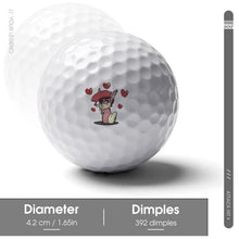 Charger l'image dans la galerie, Balle de Golf Personnalisée Double Face | Caoutchouc Pro | Cadeau Golfeur
