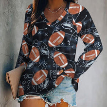 Charger l'image dans la galerie, Haut Manches Longues Col V Double | Oversize &amp; Anti-Froissage (S-5XL)
