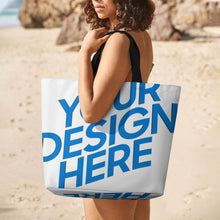 Charger l&#39;image dans la galerie, Grand sac cabas XB0601059 avec bandoulière pour femme personnalisé avec photo texte prénom (conception une image)
