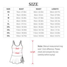 Charger l&#39;image dans la galerie, Jupe courte caraco LM466 pour femme personnalisée avec prénom motif texte
