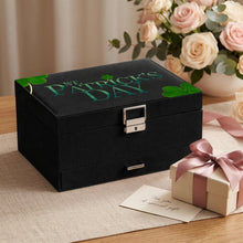 Charger l'image dans la galerie, Triple-layer Suede Jewelry Box St. Patrick's Day, Clover
