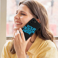 Charger l&#39;image dans la galerie, Coque de protection pour téléphone portable en TPU Samsung S23 personnalisé avec photo texte prénom
