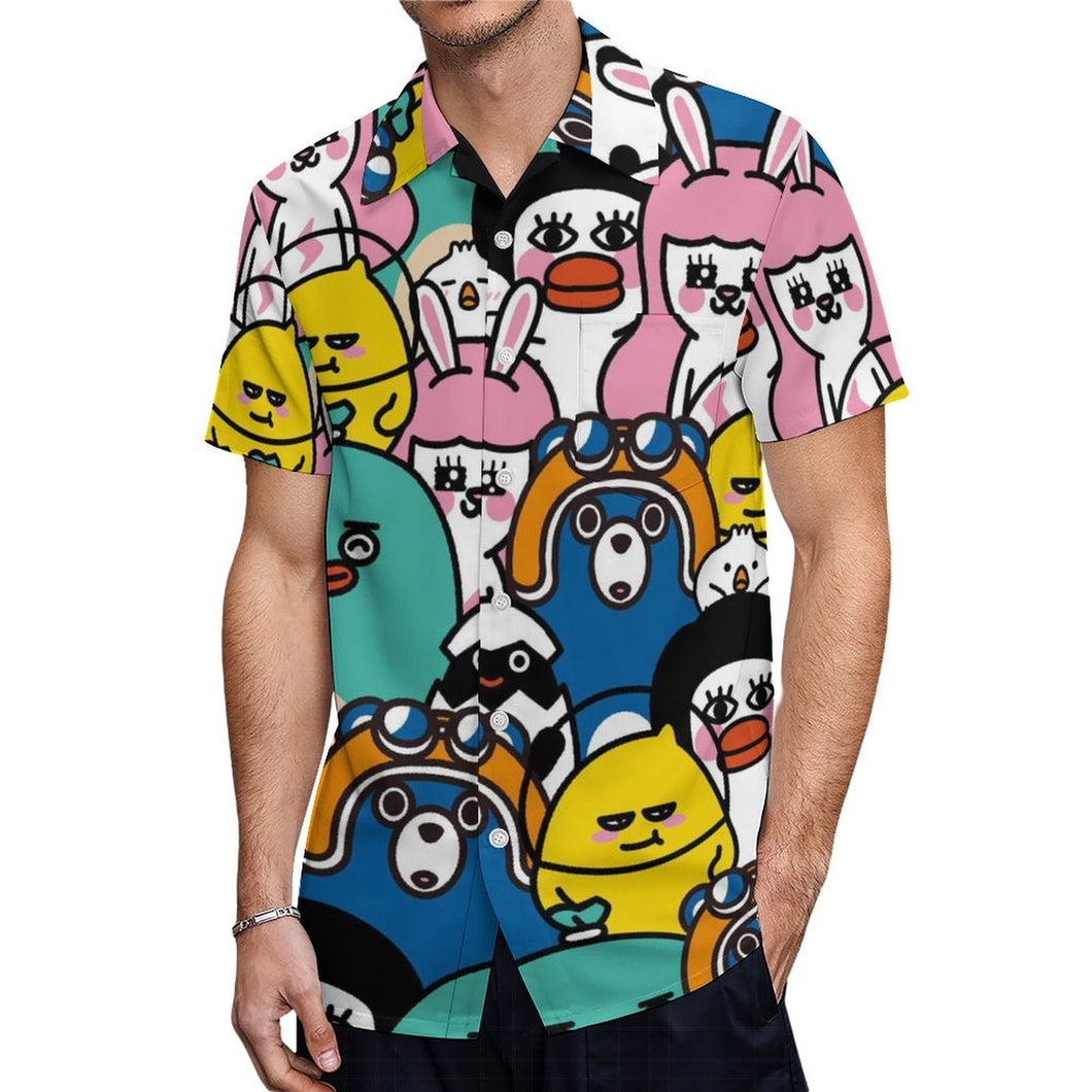 Chemise Casual Homme Personnalisable avec Photo | Manches Courtes