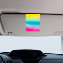 Charger l'image dans la galerie, Car Sun Visor Clip Yellow &amp; Blue &amp; Pink Watercolor Style 10x8cm
