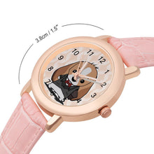 Charger l'image dans la galerie, Montre Femme Personnalisable Cuir Rose | Cadran Photo Sur-Mesure
