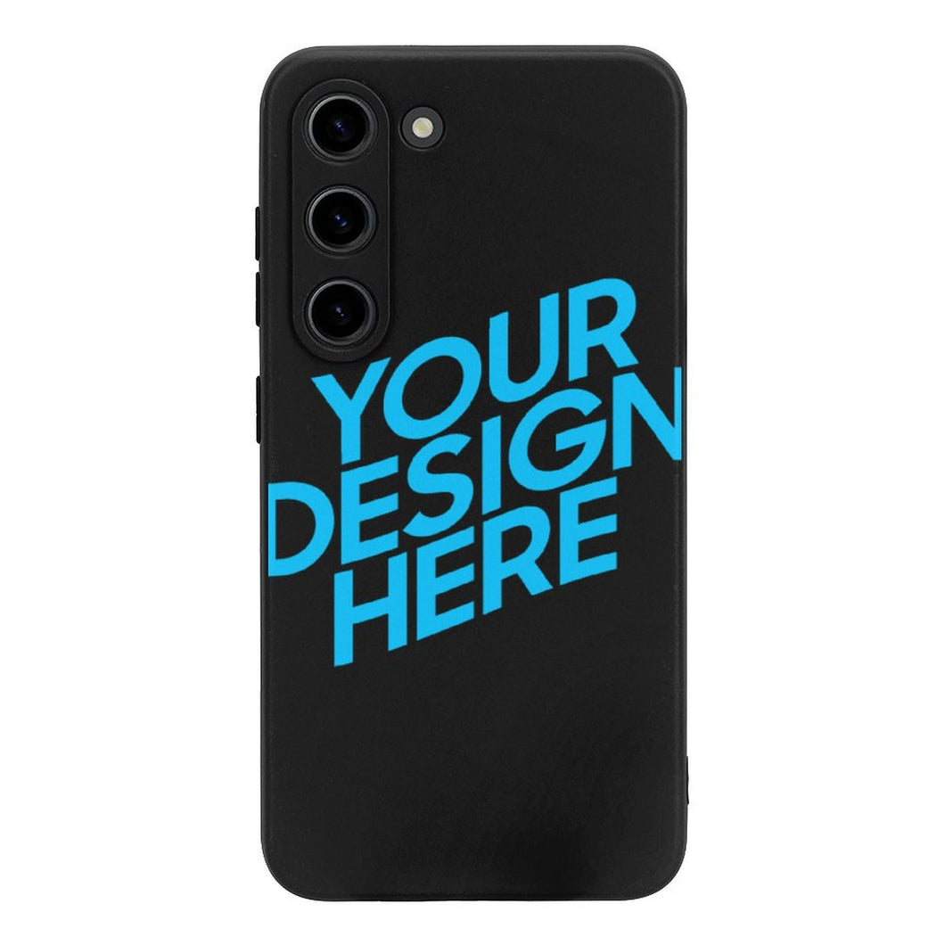 Coque de protection pour téléphone portable en TPU Samsung S23 personnalisé avec photo texte prénom