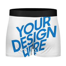 Charger l&#39;image dans la galerie, Sous-vêtements pour hommes NS6005002 Boxer taille haute avec large ceinture élastique personnalisé avec photo texte prénom (conception une image)
