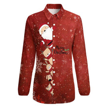 Charger l'image dans la galerie, Chemisier Rétro Femme Personnalisable | Blouse Fluide Col V
