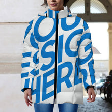 Charger l&#39;image dans la galerie, Veste matelassée zippée en coton pour femme MWL516 personnalisé avec photo texte prénom (conception une image)
