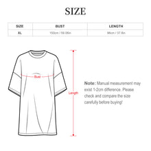 Charger l&#39;image dans la galerie, Robe pyjama t-shirt grande taille pour femme, grandes tailles LM475 personnalisé avec photo texte prénom (conception une image)
