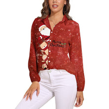 Charger l'image dans la galerie, Chemisier Rétro Femme Personnalisable | Blouse Fluide Col V
