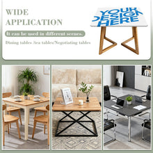 Charger l&#39;image dans la galerie, Nappe carrée en toile cirée JJ05191095 personnalisé avec photo texte prénom
