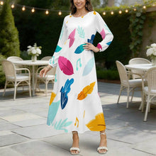 Charger l'image dans la galerie, Robe longue babydoll personnalisée à manches raglan pour femme
