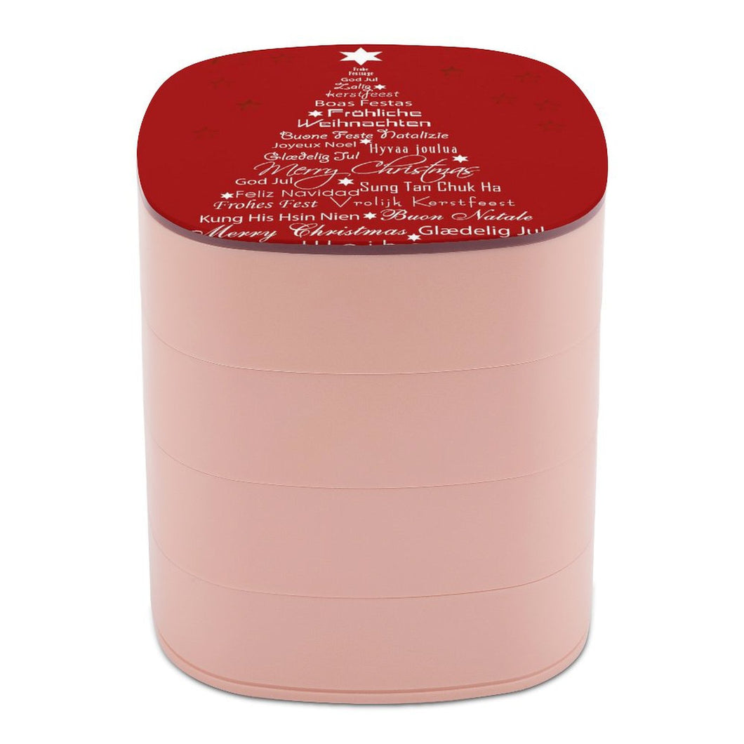 Boîte à Bijoux Rotative Personnalisée | Tour de Rangement 4 Étages