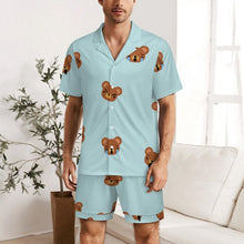 Charger l'image dans la galerie, Pyjama Court Homme Personnalisé | Pyjashort avec Photo Été
