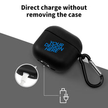 Charger l&#39;image dans la galerie, Étui de protection pour écouteurs Bluetooth AirPods 4 personnalisée avec prénom motif texte
