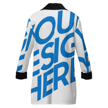 Charger l&#39;image dans la galerie, Trench-coat croisé pour homme avec col tailleur MWL510 personnalisée avec prénom motif texte
