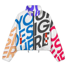 Charger l&#39;image dans la galerie, Veste courte à capuche en polaire pour femme MWL476 personnalisée avec prénom motif texte (conception une image)
