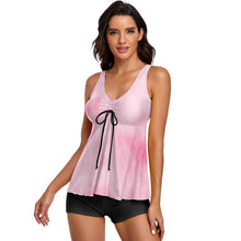 Charger l'image dans la galerie, Tankini Shorty Femme Personnalisé : Maillot 2 Pièces Gainant (S-6XL)
