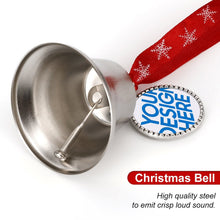 Charger l&#39;image dans la galerie, Cloche de noël décorations d&#39;arbre de noël pendentif cloche en métal ornements suspendus personnalisé avec photo motif texte
