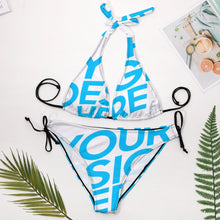 Charger l&#39;image dans la galerie, Bikini triangle deux pièces ample grande taille femme BK2131 personnalisé avec photo logo motif texte
