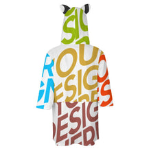 Charger l&#39;image dans la galerie, Hoodie Sweat Pull à capuche à manches 3/4 femmes personnalisé avec photo logo texte motif (impression des multi-images)

