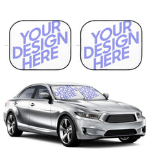 Charger l&#39;image dans la galerie, Pare-soleil de Voiture Pliable en Verre de Pare-brise (Une Paire) QC1104037 Personnalisé avec Texte Photo Image Logo
