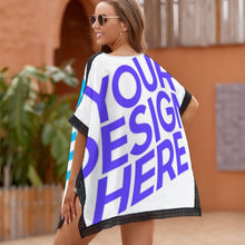 Charger l&#39;image dans la galerie, Couverture maillot de bain de plage élégante femme ZS907 personnalisé avec photo image logo motif texte
