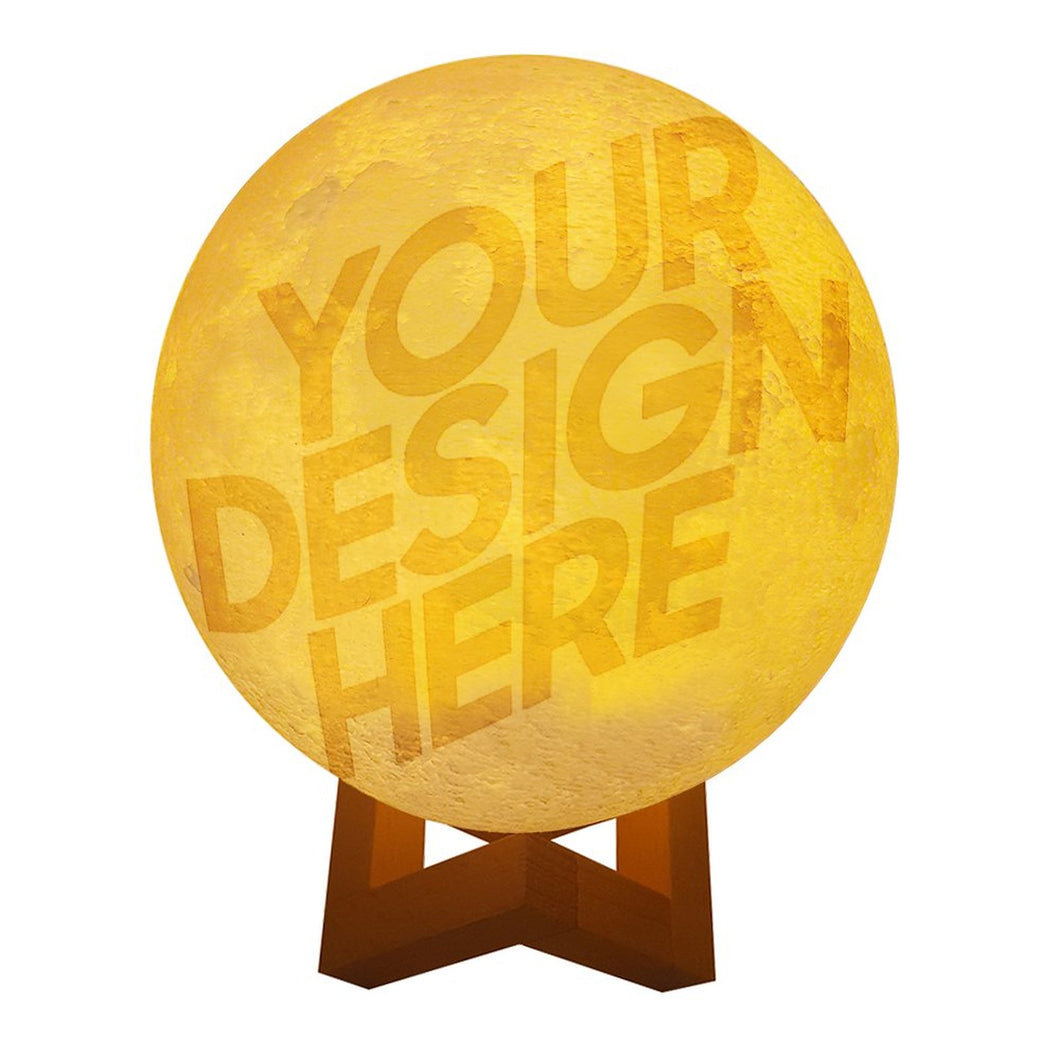 Lampe personnalisée tricolore de lune