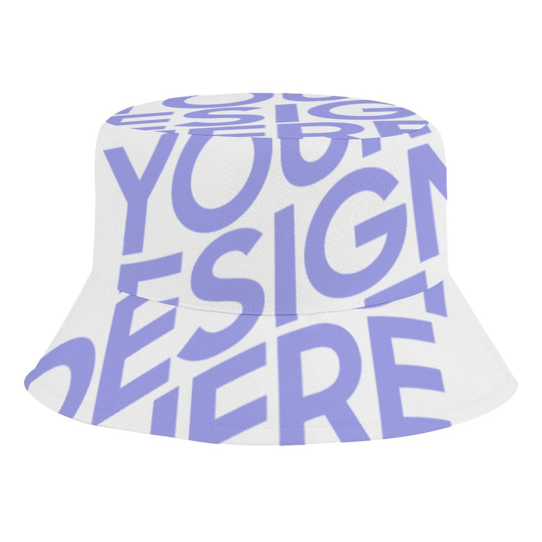 Chapeau de pêcheur avec jugulaire réglable pour garçons filles personnalisée avec photo texte motif logo