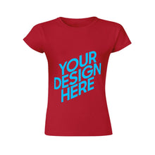Charger l&#39;image dans la galerie, T-shirt tee shirt original design en ligne femme à manches courtes personnalisé avec photo image logo texte motif
