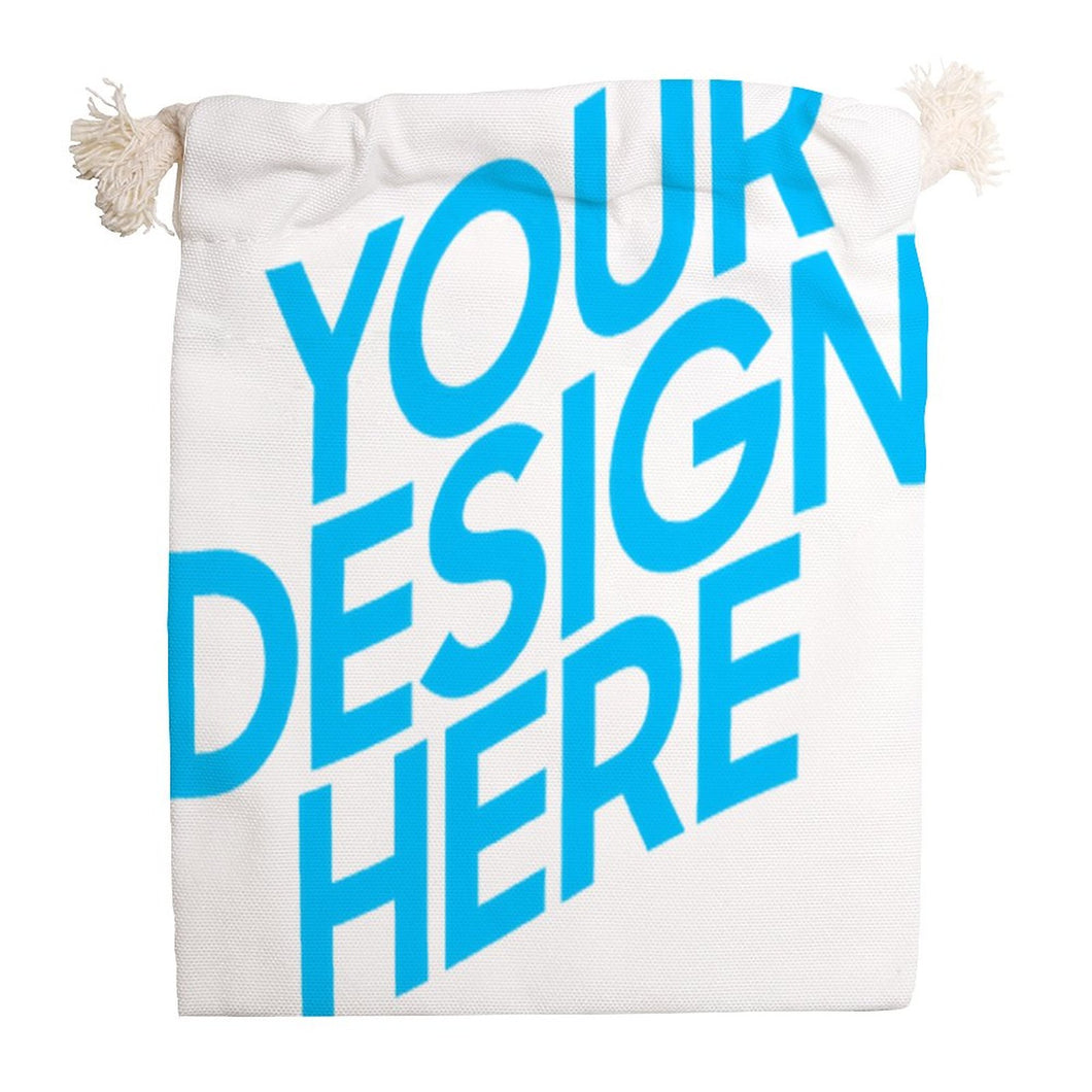 Sac personnalisé en toile de rangement avec cordon de serrage et impression recto-verso
