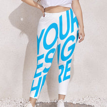 Charger l&#39;image dans la galerie, Legging stretch sport moderne femme grande taille personnalisé avec photo motif texte logo (Impression d&#39;image unique)
