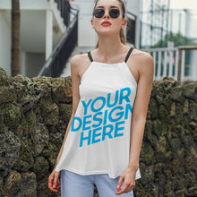 Charger l&#39;image dans la galerie, Gilet Tank Top débardeur avec bretelles moderne chic femme personnalisé avec photo motif texte logo
