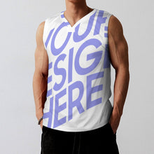 Charger l&#39;image dans la galerie, Impression d’image unique Débardeur de sport / Gilet de Basket homme sans manche RK personnalisé avec photo logo texte motif
