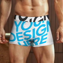 Charger l&#39;image dans la galerie, Sous-vêtement boxer caleçons pour hommes personnalisé avec photo texte (conception multi-images)
