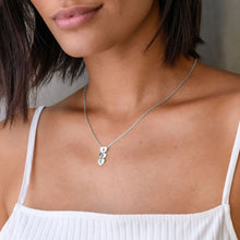 Charger l&#39;image dans la galerie, Collier Pendentif Coeur X0056 en argent sterling 925 pour femme gravure personnalisé avec prénom texte
