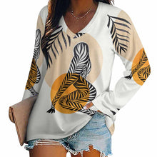 Charger l&#39;image dans la galerie, T-shirt tee shirt à manches longues ample femme TLREV2 personnalisé avec photo logo texte motif (impression d&#39;image unique)
