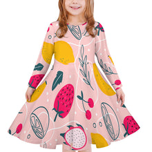 Charger l&#39;image dans la galerie, Robe fille manche longue a volant / Jupes D&#39;automne Et D&#39;hiver Impression d’image unique CRQ personnalisé avec photo logo texte motif
