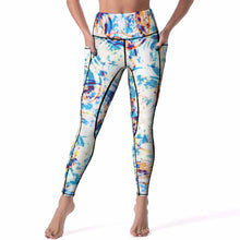 Charger l&#39;image dans la galerie, Pantalon yoga taille haute / Legging sport femme avec deux poches CE003 personnalisé avec photo logo texte motif
