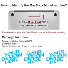Charger l&#39;image dans la galerie, Coque de protection Apple Macbook Air Pro 13 impression personnalisée avec photo texte motif logo
