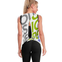 Charger l&#39;image dans la galerie, Gilet de sport d&#39;entraînement de yoga sans manches pour femme YJ022 personnalisé avec photo texte prénom (conception multi-images)
