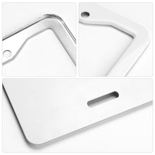 Charger l&#39;image dans la galerie, Support de plaque dimmatriculation de voiture en aluminium QC1101015 Personnalisé (deux trous ronds + combinaison de plaque d&#39;immatriculation)

