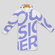 Charger l&#39;image dans la galerie, Robes Sweat Longues avec poche pour femmes SDS003 personnalisé avec photo logo texte motif (impression d&#39;image unique)
