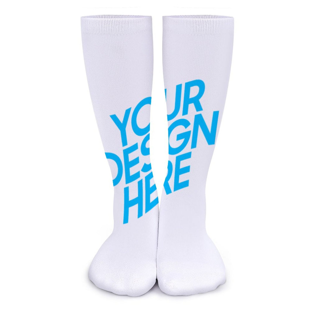 Chaussettes longues de tendance personnalisées avec photo texte logo motif