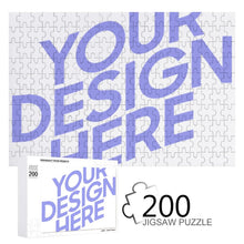Charger l&#39;image dans la galerie, Puzzles en Bois 200 Pièces Personnalisés avec Photo Logo Motif Texte
