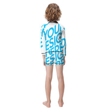 Charger l&#39;image dans la galerie, Maillot de bain 2 pièces/Combinaison de surf enfant fendue ET001 impression personnalisé avec motif photo logo texte
