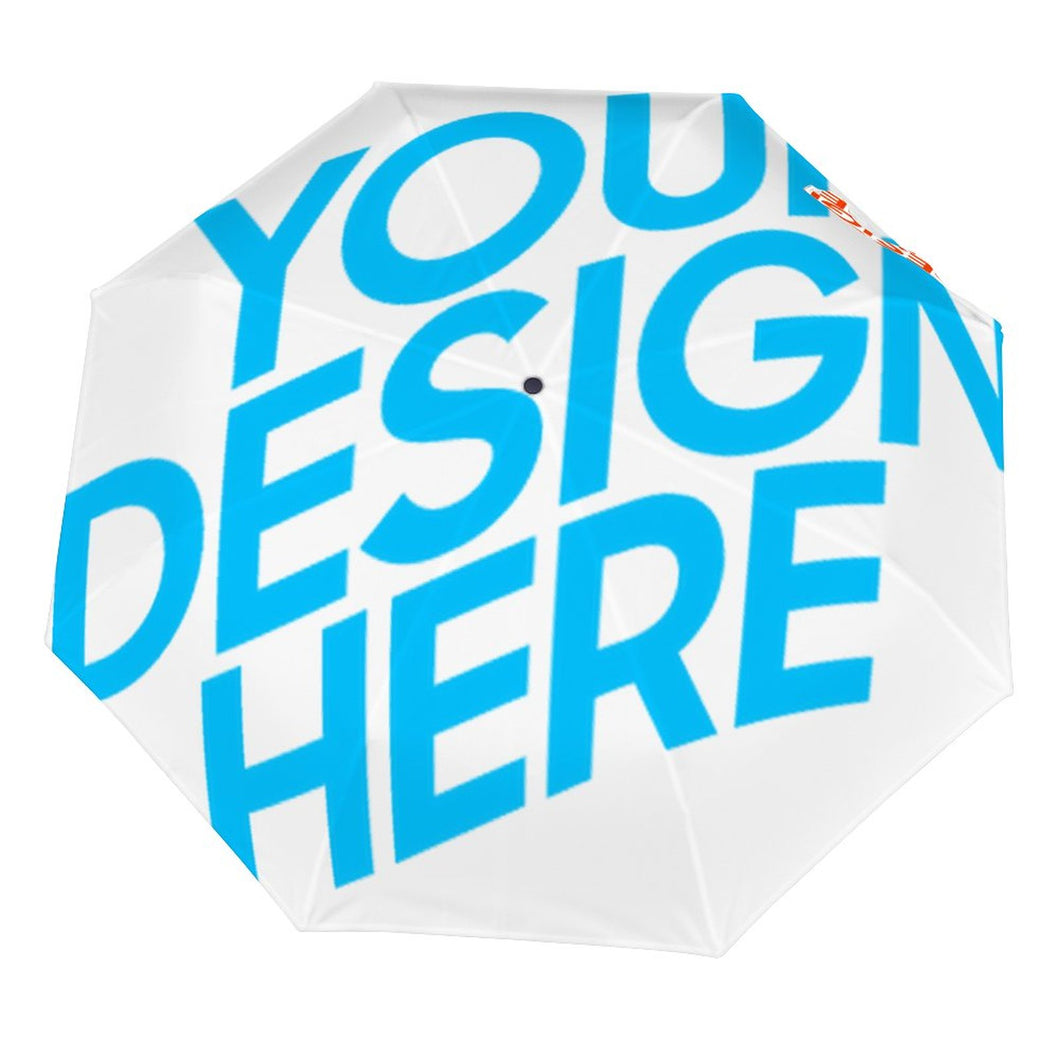 Parapluie de poche parapluie manuel / automatique avec 3 segments à l'extérieur d'impression design personnalisé avec logos photos