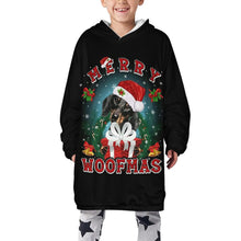 Charger l'image dans la galerie, Sweat à capuche polaire enfant pour garçon B412 personnalisé avec photo prénom logo (Impression des Multi-images)
